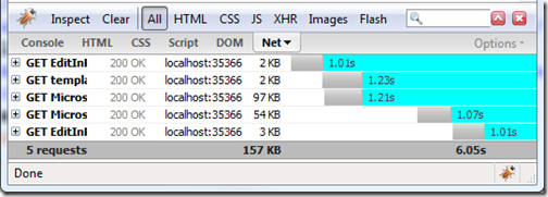 Slow script loading with Firefox and Cassini