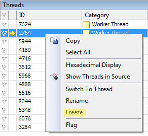 Witty - High CPU - Freezing A Thread