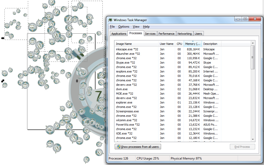 Cloned Tile Explosion