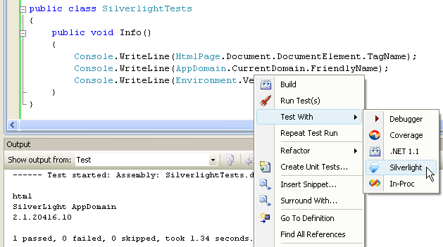 TestSilverlight
